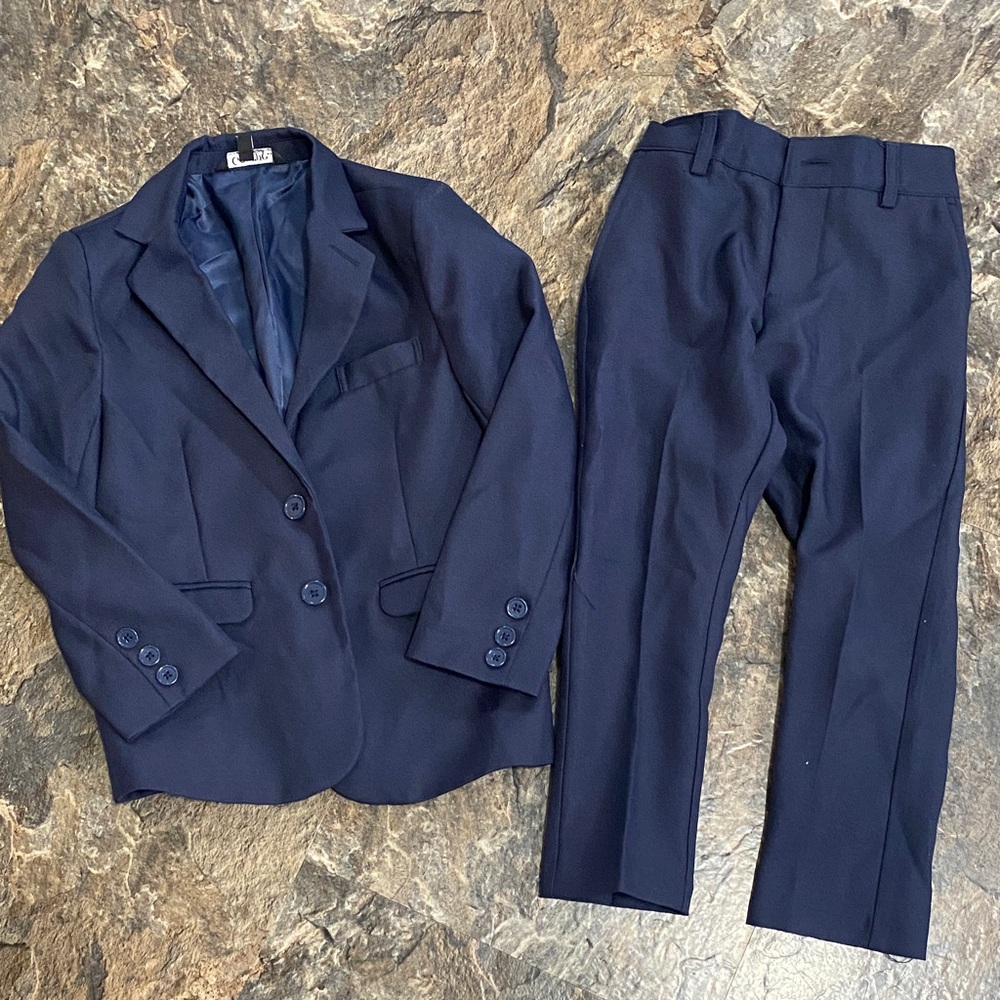 Toddler Boy  Navy Suit Set
